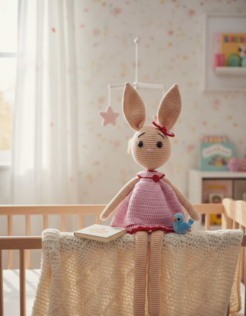 Amigurumi: "Alice, a Bailarina dos Campos de Cetim"