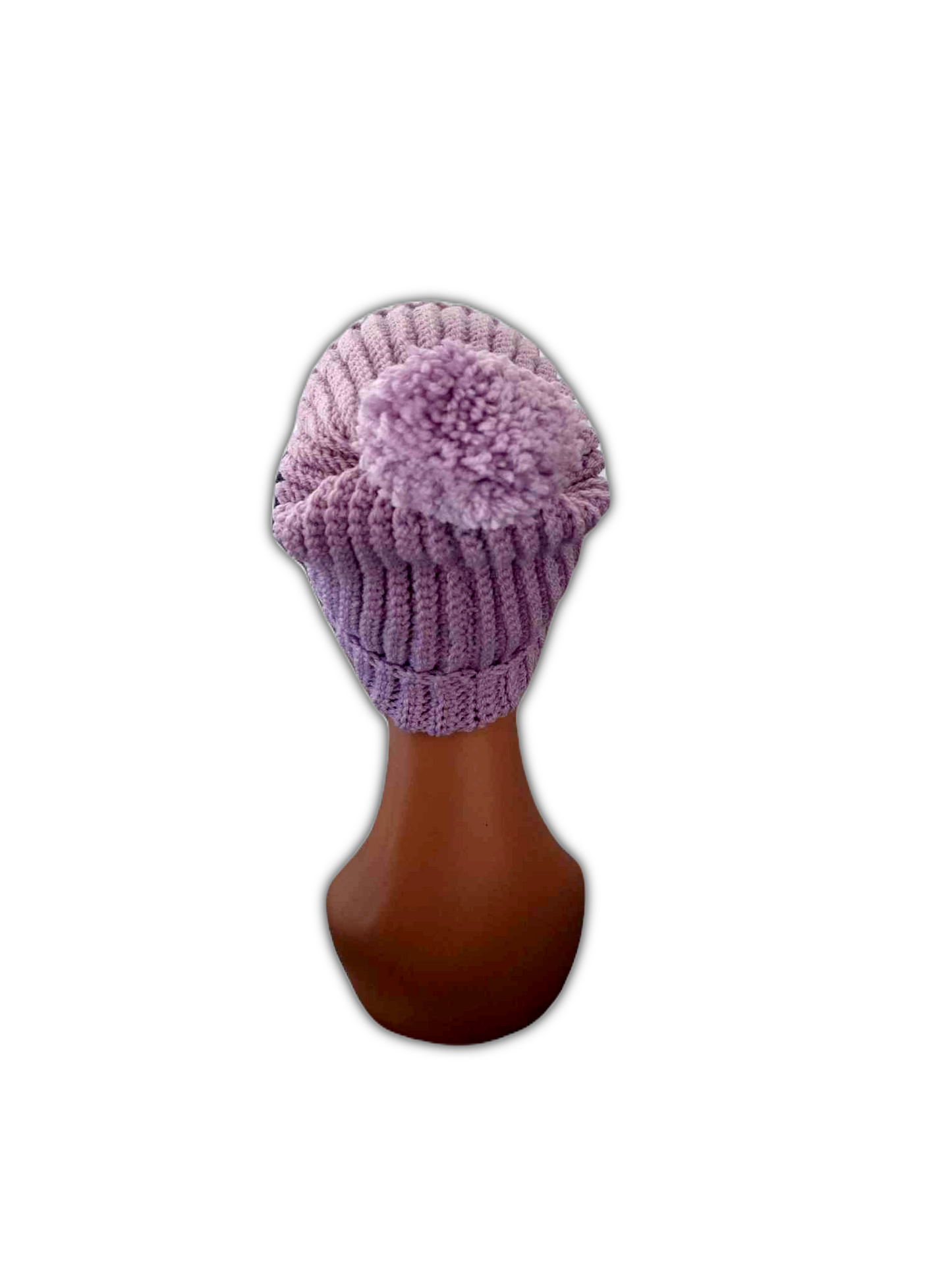 Parte de trás do gorro, onde se destaca o bonito pompom que este tem no topo.