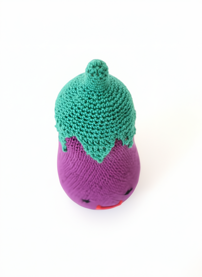 Amigurumi: "Bia, a Beringela do Doce Sorriso"