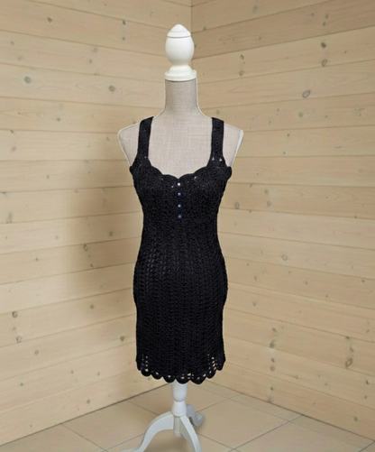 Vestido Curto "Noite de Ébano"