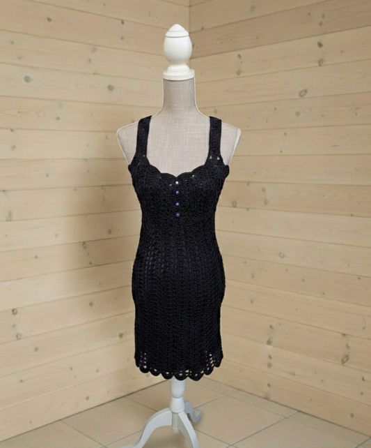 Vestido Curto "Noite de Ébano"