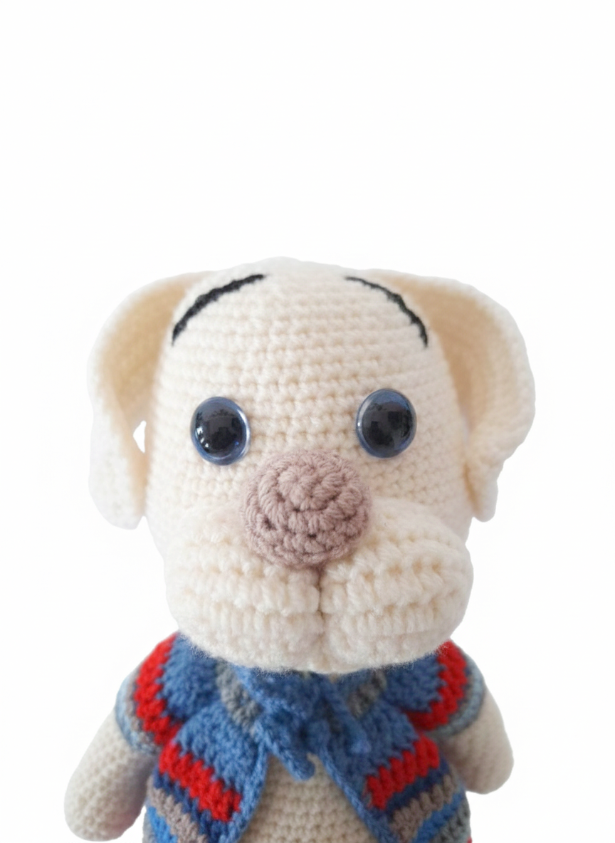 Amigurumi: "Balduíno, o Cãopanheiro do Bosque de Açúcar"