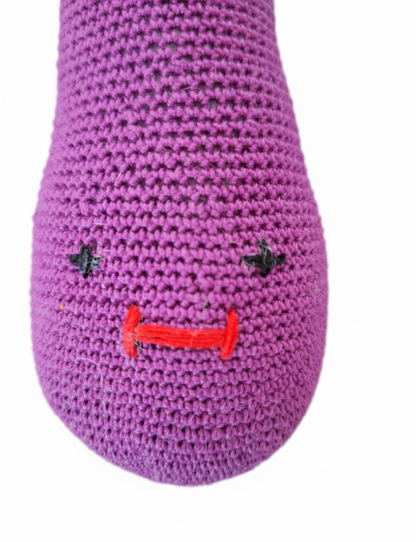 Amigurumi: "Bia, a Beringela do Doce Sorriso"