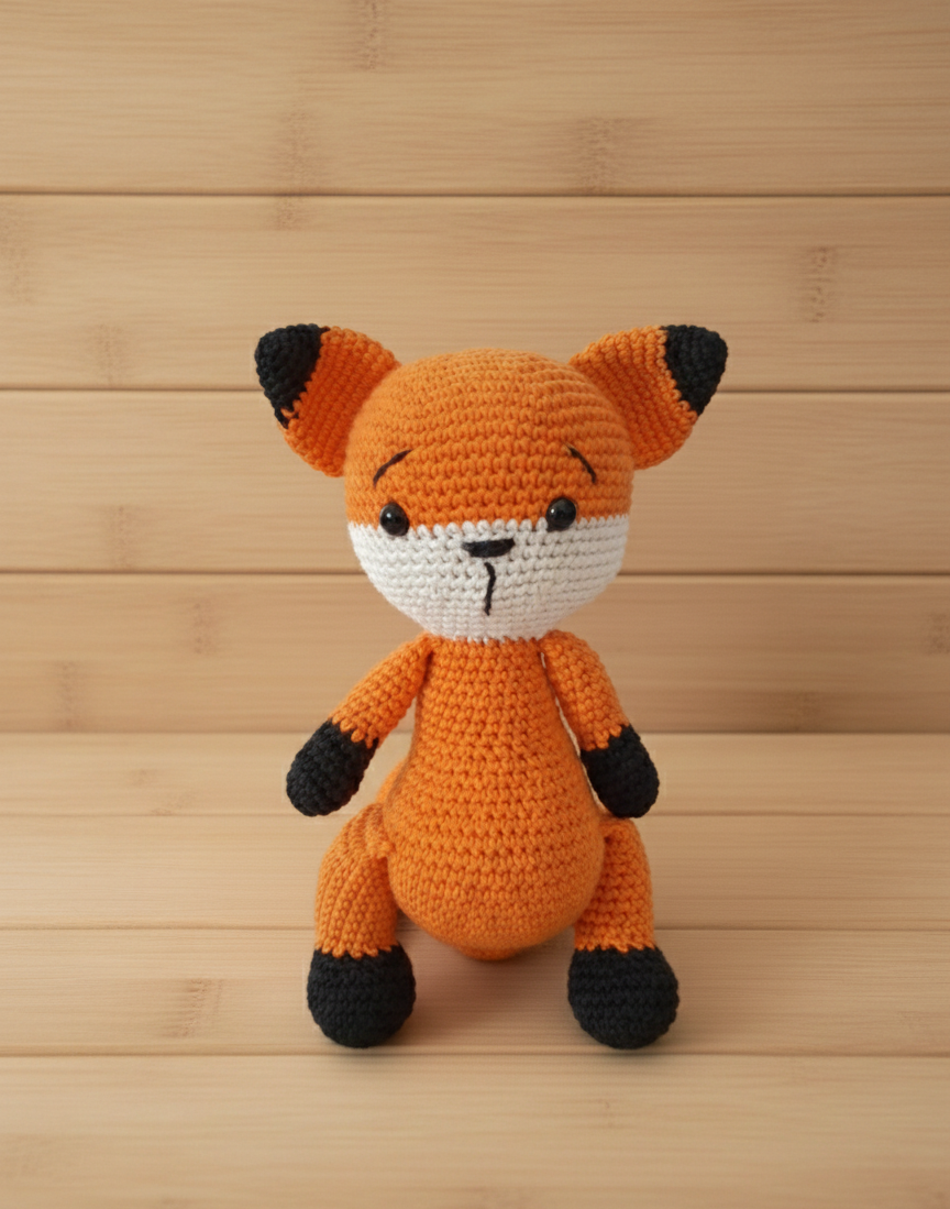 Amigurumi: "Faísca, a Exploradora dos Bosques"