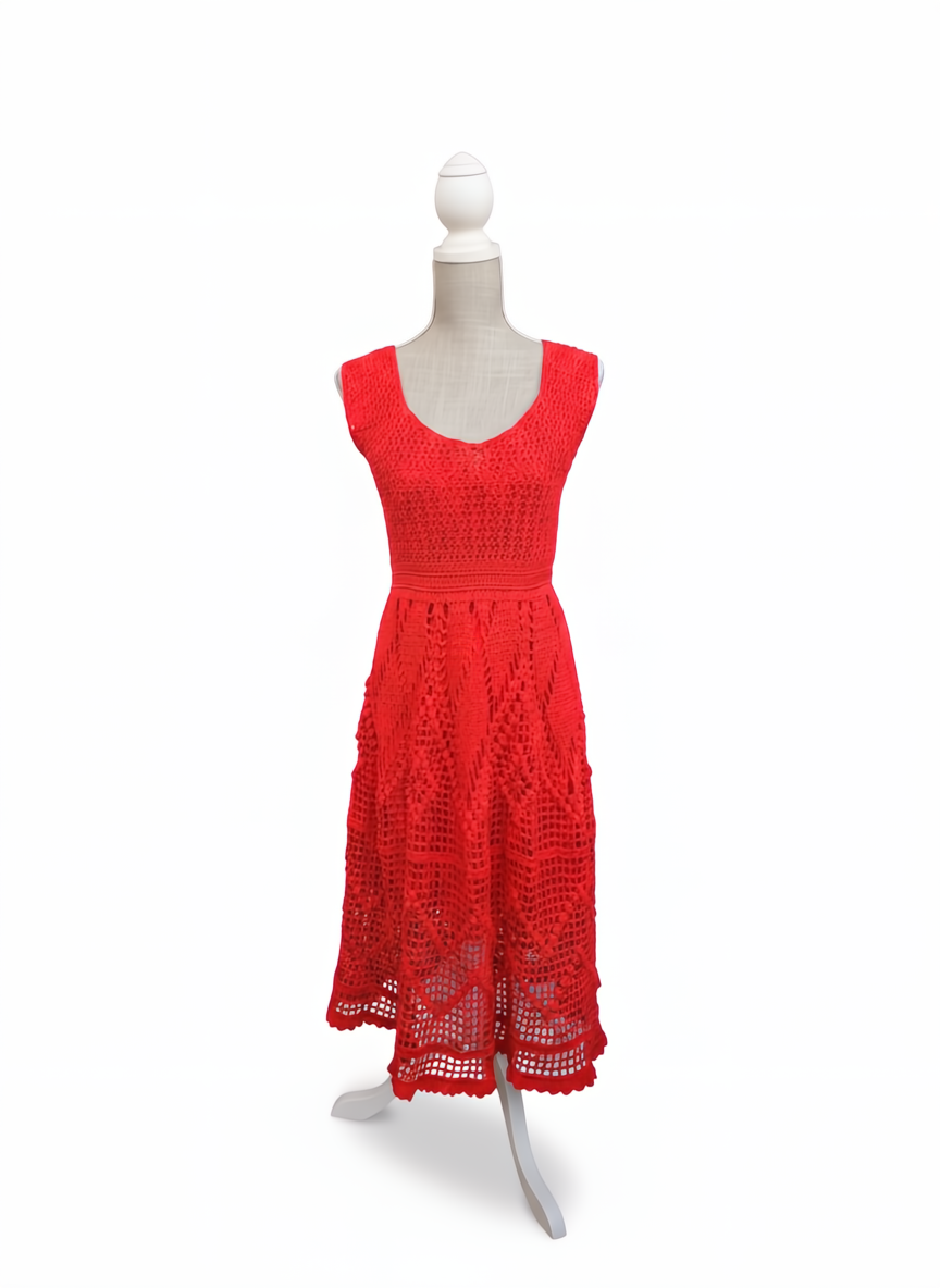 Vestido "Carmim Sedutor"