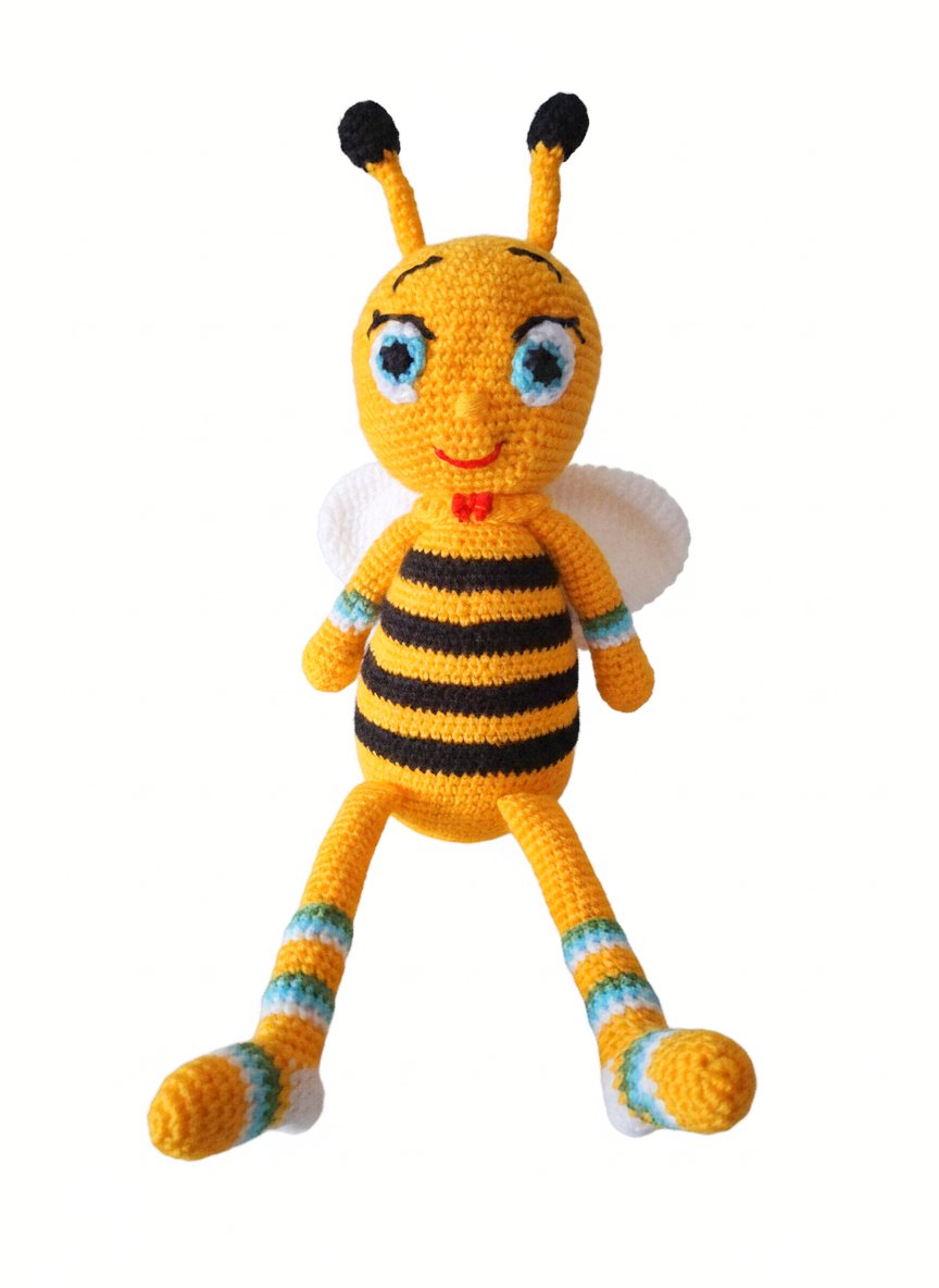 Amigurumi: "Melanie, a Abelhinha das Meias Coloridas"