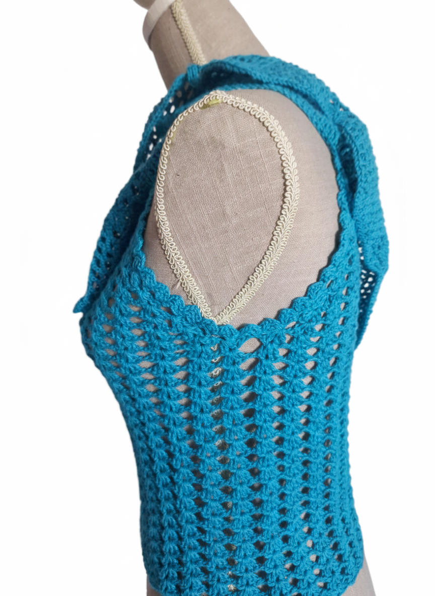 Top "Tropical Aqua"