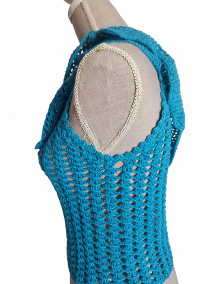Top "Tropical Aqua"