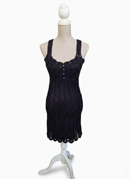 Vestido Curto "Noite de Ébano"