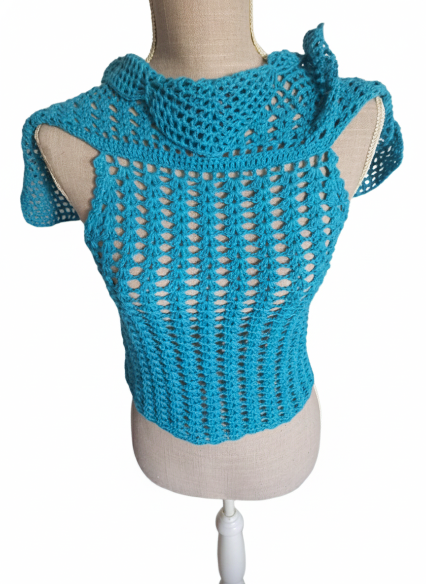 Top "Tropical Aqua"