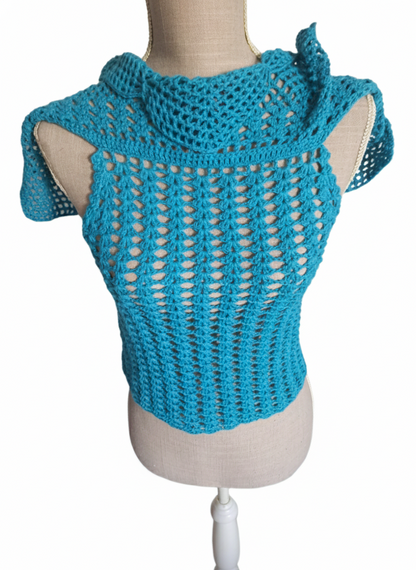 Top "Tropical Aqua"