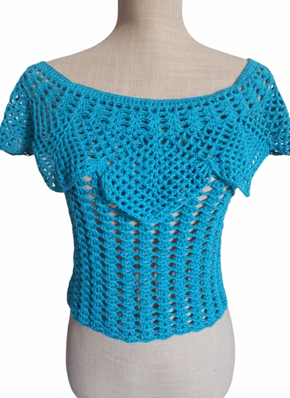 Top "Tropical Aqua"
