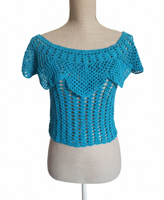 Top "Tropical Aqua"