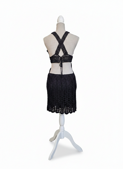 Vestido Curto "Noite de Ébano"