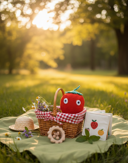 Amigurumi: "Mimo, o Moranguinho Doce Olhar"