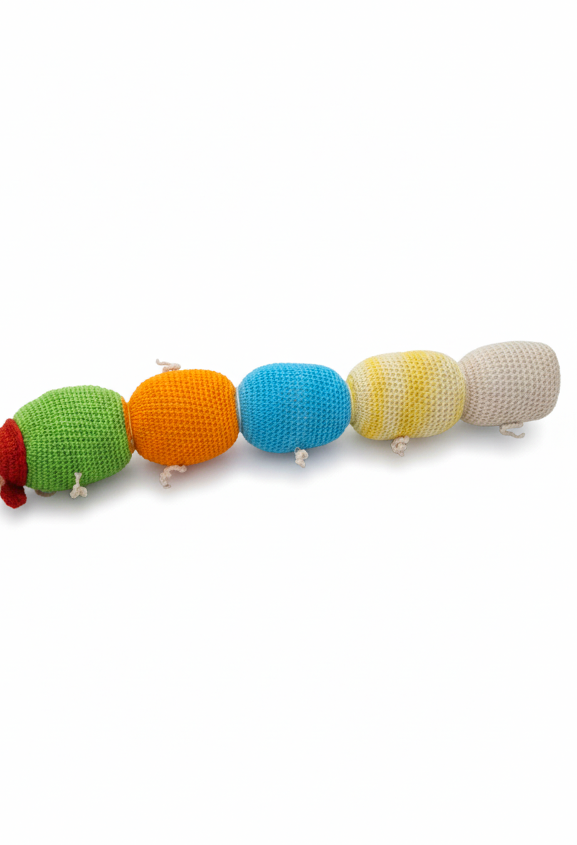 Amigurumi: "Lila, a Lagarta das Mil Cores"