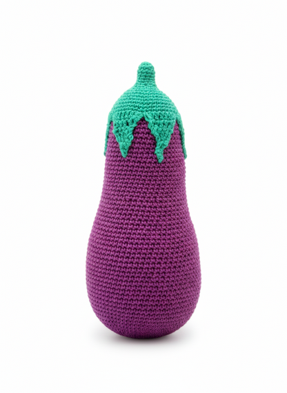 Amigurumi: "Bia, a Beringela do Doce Sorriso"