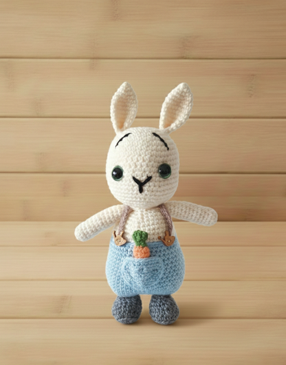 Amigurumi: "Barnabé, o Coelhinho Jardineiro"