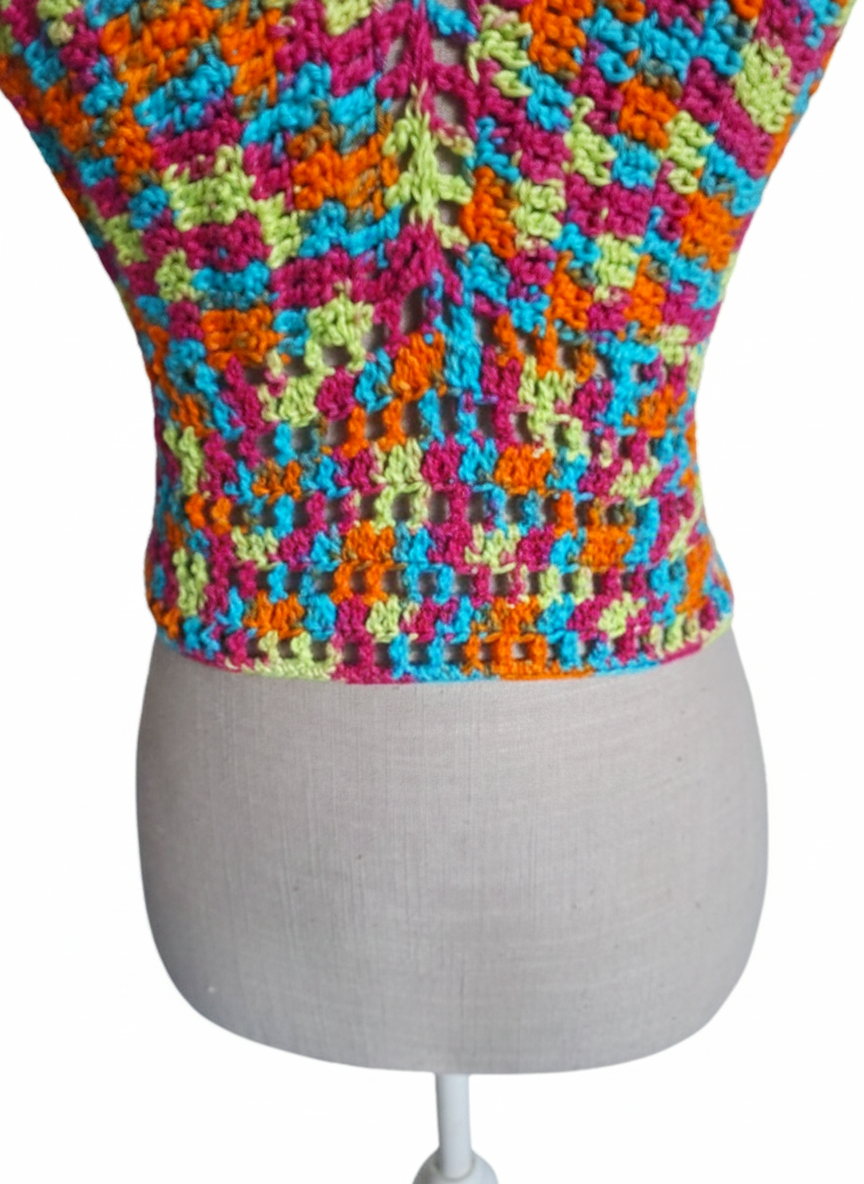 Crop Top "Arc-en-ciel de Bonheur"