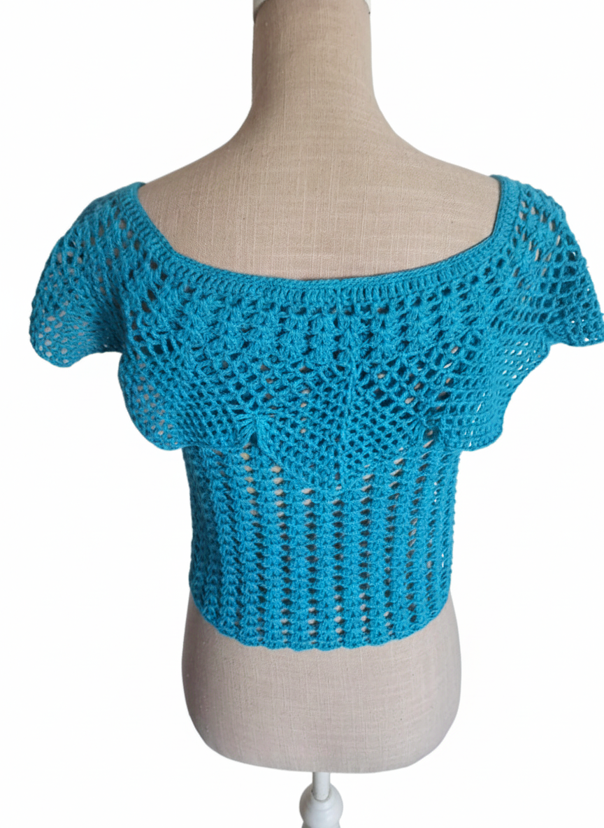 Top "Tropical Aqua"