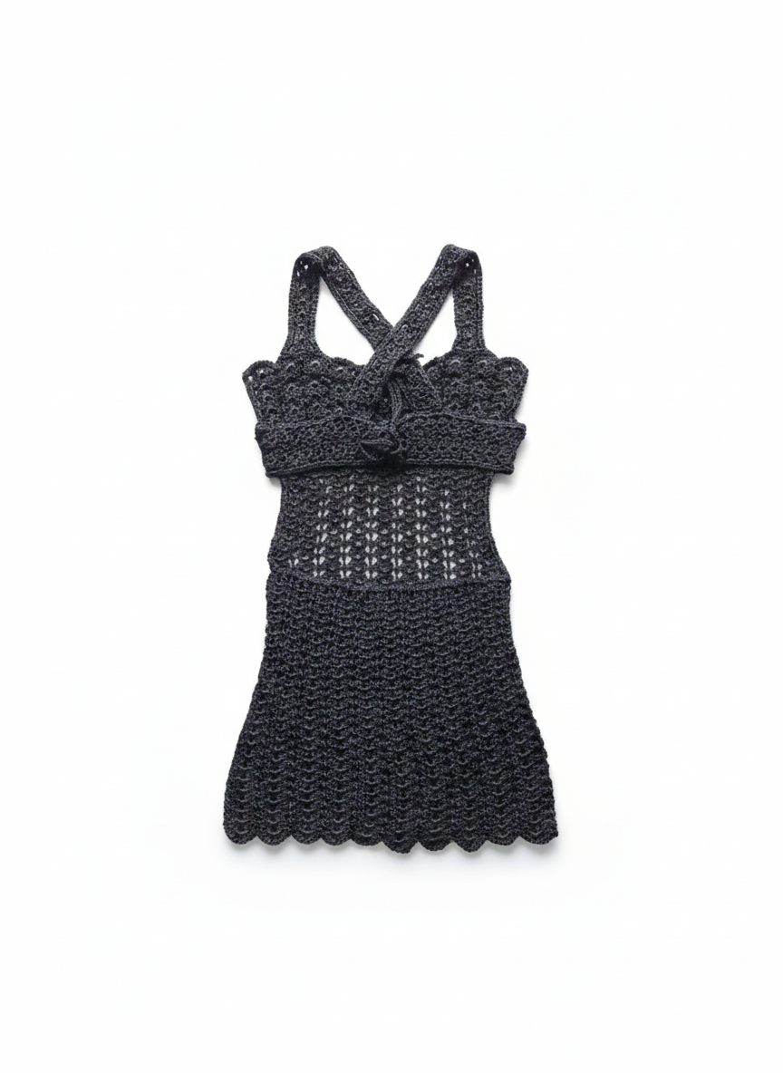Vestido Curto "Noite de Ébano"