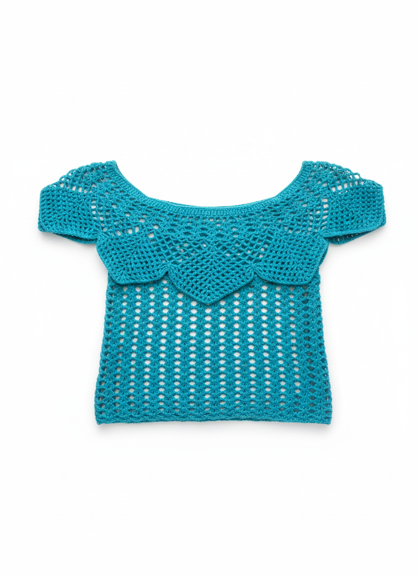 Top "Tropical Aqua"