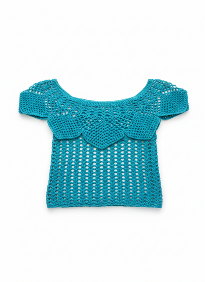 Top "Tropical Aqua"