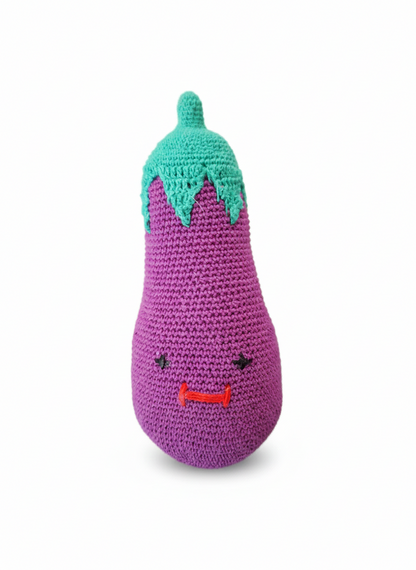 Amigurumi: "Bia, a Beringela do Doce Sorriso"