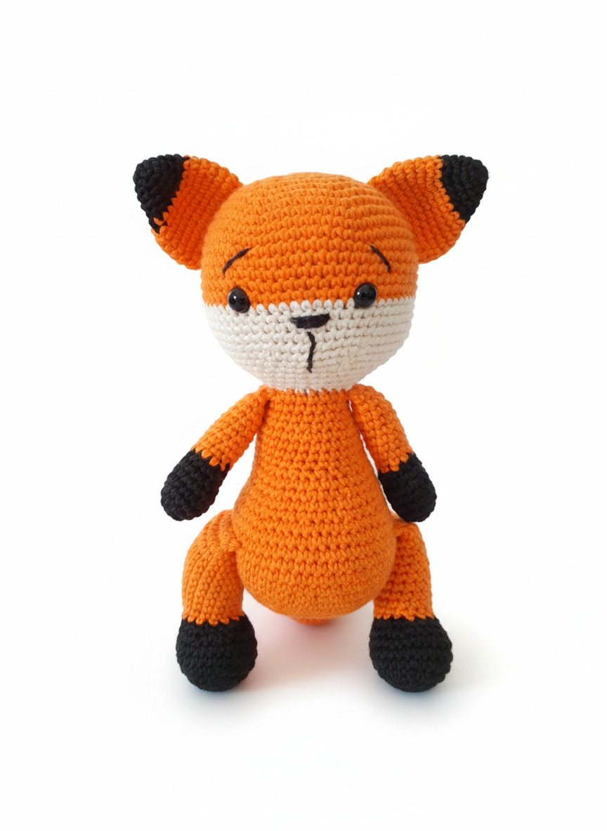 Amigurumi: "Faísca, a Exploradora dos Bosques"