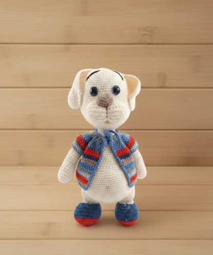 Amigurumi: "Balduíno, o Cãopanheiro do Bosque de Açúcar"