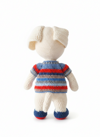 Amigurumi: "Balduíno, o Cãopanheiro do Bosque de Açúcar"